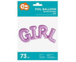 GoDan Balon folie inscriptie GIRL pentru petreceri, roz 73 cm GD605 Baloane folie (GD605)