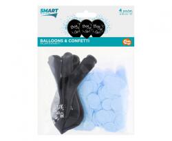 Set 4 baloane si accesorii pentru asteptarea bebelusului BOY or GIRL GD038-BU Arcade si seturi de baloane Culoare Albastru (GD038-BU)