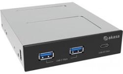 Akasa 1xUSB-C 20Gb/s + 2xUSB-A 5Gb/s (AK-ICR-36)