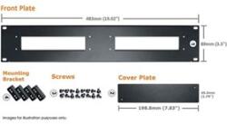 SHUTTLE Carry Bag 2U rack mount front plate (POZ-PRM01)