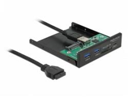 Delock 3.5" USB 3.2 Gen 1 Front Panel 1xUSB Type-C + 2xUSB Type-A + SD/MicroSD slot (64058)