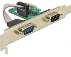 Delock I/O Delock PCI Express-kártya > 2 x Soros RS-232 (89918)
