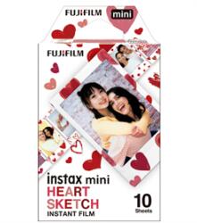 Fujifilm Instax Mini Film Glossy "Heart Sketch" (10lap) (16799926) - bluechip