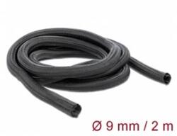 Delock fonott önzáródó kábelharisnya (2m x 9mm) fekete (18852)