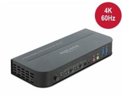 Delock HDMI KVM switch 4K 60 Hz USB 3.0-vel és audióval (11481) - bluechip