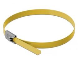 Delock Rozsdamentes Acél Kábelkötegek (200x4, 6mm) 10db sárga (18785)