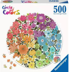 Ravensburger Virágok kör puzzle 500 db-os (70837) (17167)
