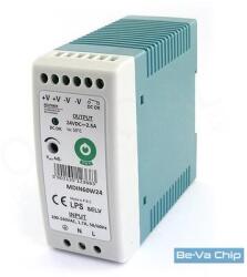 POS POWER MDIN60W24 24V/2.5A 60W DIN sínre szerelhető LED tápegység (MDIN60W24) - bevachip