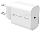 Conceptronic telefon töltő adapter - ALTHEA10W (USB-C, 25W, fehér) (ALTHEA10W) (ALTHEA10W)