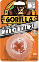 Gorilla Mounting Tape kétoldalas ragasztószalag, színtelen 25, 4mmx1, 52m (BAD-3044101) (BAD-3044100) - megatool