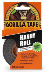 Gorilla Tape Handy Roll extra erős ragasztószalag, fekete 25mmx9m (BAD-3044400) - megatool