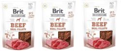 Brit Jerky Snack Fileuri de vită și pui 3x80g