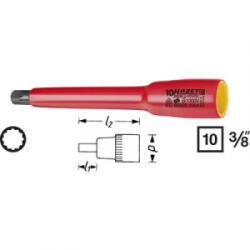 HAZET (8808LG-8KV) Sokszög (XZN) VDE dugókulcs betét 8 mm 3/8 (10 mm)