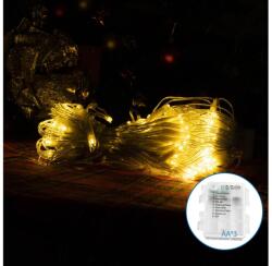 Aigostar B. V. Aigostar-LED Karácsonyi kültéri lánc 100xLED/8 funkció 3xAA 8x0, 6m IP44 meleg fehér B10303K3W (AI1319)