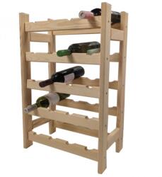 Gaboni Raft de vin din lemn pentru 20 de sticle (V4X5) Raft