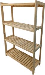 Tonap Raft din lemn, 4 rafturi, 133 x 70 x 33 cm (4P70) Raft