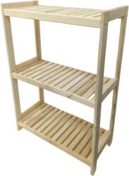 Tonap Raft din lemn, 3 rafturi, 93 x 50 x 33 cm (3P50) Raft