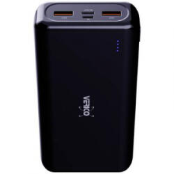 Verico Power Pro PD Powerbank 20000 mAh Power Delivery LiPo USB-A, USB-C® Fekete (4PW-PDPBK1-NN)