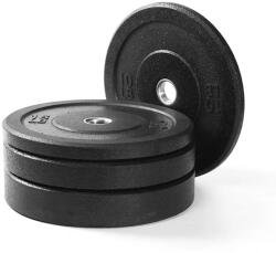 Hc Home Fitness 51mm HC HOME FITNESS Gumírozott súlytárcsa 100kg súlyzó szett (0KBP18) Súlytárcsa