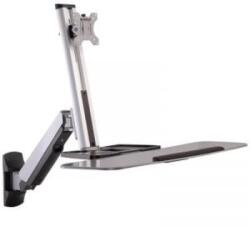 SpeaKa Professional SP-MM-705 1 részes Monitor fali tartó 33, 0 cm (13) - 81, 3 cm (32) Ezüst Állítható magasságú, Dönthető, Csuklóval (SP-10239120)