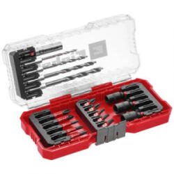 Einhell Dugókulcs, bit és fémfúró készlet 1/4 (6, 3 mm) 18 részes, (108709) (108709)