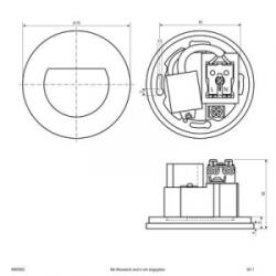 EVN (W800902) (W800902) LED-es fali beépíthető lámpa LED Fekete