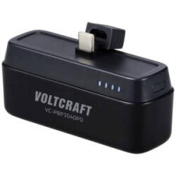 VOLTCRAFT VC-PBP3040PD Powerbank 4500 mAh Power Delivery Lítiumion Fekete (matt) állapotjelző (VC-15076620)