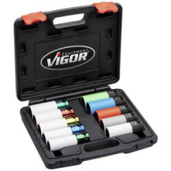VIGOR Ütvefúró dugókulcs betét Négylap, 1/2 (12, 5 mm) 10 részes (V6312/10)