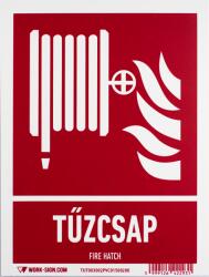  munkavédelmi tábla pvc 150x200 tűzcsap