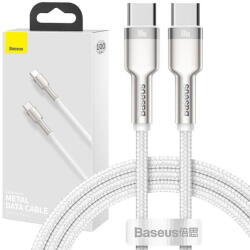 Baseus Kabel USB-C do USB-C Baseus Cafule, 100W, 1m (biały) (6953156202337)