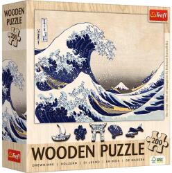 Trefl Puzzle din lemn Trefl din 200 piese - Marele Val de lângă Kanagawa (20250) Puzzle