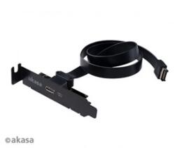 Akasa Low Profile PCI Bracket Cable with USB 3.1 Gen 2 Type-C (AK-CBUB37-50L)