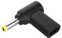 Conceptronic átalakító - ABBY15PC06 (USB-C to Lenovo/Asus/Acer/Toshiba, 18-20V, PD: 100W, fekete) (ABBY15PC06)