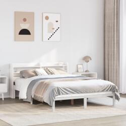 vidaXL fehér tömör fenyőfa ágy matrac nélkül 120 x 190 cm (3306530)