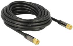 Delock Antennakábel F-csatlakozóval > F-csatlakozóval RG-6/U 5 m fekete (88921)