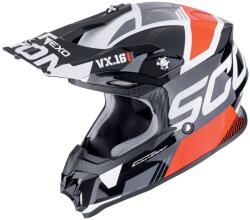 Scorpion VX-16 EVO AIR ANALOG motokrossz bukósisak fekete-piros