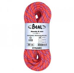 Beal dupla kötél gleccsertúrázáshoz és síeléshez Rando 8 mm 20 m, narancssárga