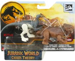 Jurassic World Set 2 figurine dinozaur, Jurassic World, Guanlong vs Lystrosaurus, HTK55