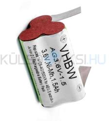 VHBW Akkumulátor AEG / Elektrolux Type 141 - 1500mAh, 3.6V, NiMH (WB-888100037)