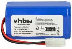 VHBW robotporszívó akkumulátor Xiaomi H18650CH-4S1P - 3000mAh, 14.4V, Li-ion (WB-889001614)