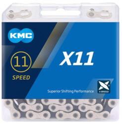 KMC Lánc KMC X11 11s 1/2 x 11/128 118L ezüst/fekete