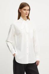 Forte Forte pamut ing női, fűzős nyakkivágású, fehér, relaxed, 13306_my shirt - fehér 36