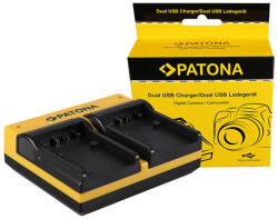 PATONA Sony NP-FP50 Dupla Töltő - Sony Alpha A230 A290 A330 A380 A390 NP-FP50 Akkumulátor Utazó-Dupla-Töltő (Charger) (PT-191557)