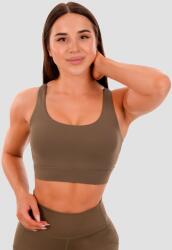 GymBeam Спортно бюстие Cut-Out Olive M
