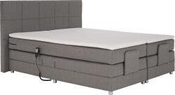 TEMPO KONDELA Elektromos állítható ágy, boxspring, szürke, 160x200, MURKO NEW