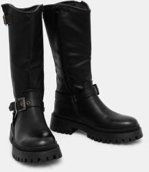 Answear Lab csizma fekete, női, lapos talpú - fekete Női 41 - answear - 16 990 Ft