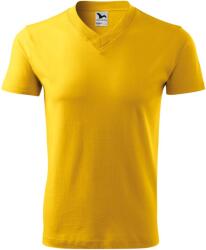 MALFINI Póló V-neck - Sárga | M (1020414)