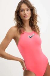 Nike egyrészes fürdőruha Hydrastrong 3D Swoosh rózsaszín, puha kosaras, NESSE060 - rózsaszín 36