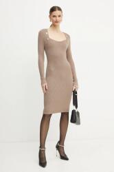 GUESS ruha LUNA barna, midi, testhezálló, 4BGK01 5613Z - barna 42
