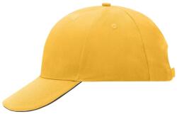 Myrtle Beach (Daiber) 6 paneles reklám sapka MB024 - Aranysárga / sötétkék | unisex (MB024-119784)
